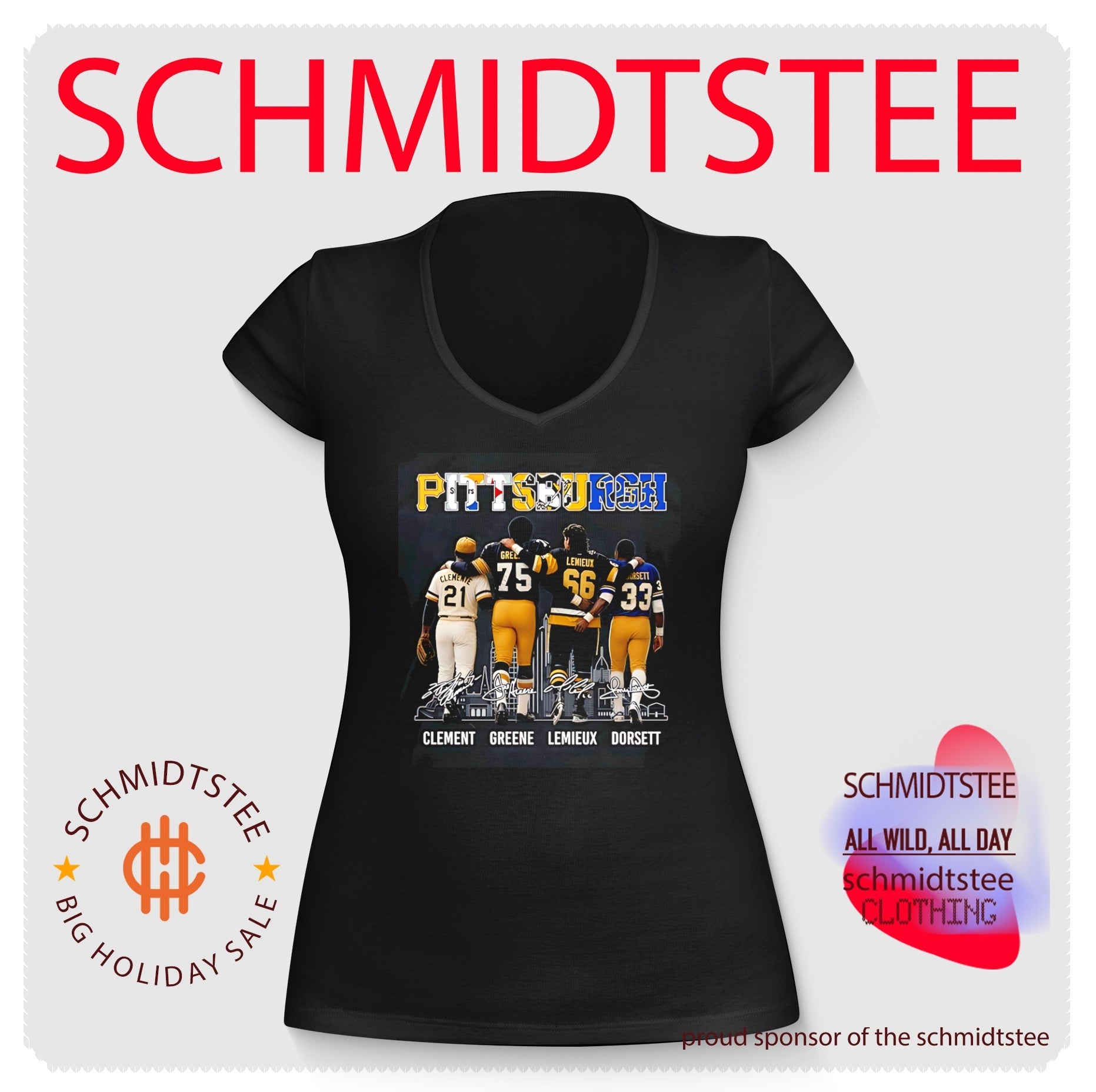Pittsburgh Clement Greene Lemieux Dorsett signature shirt