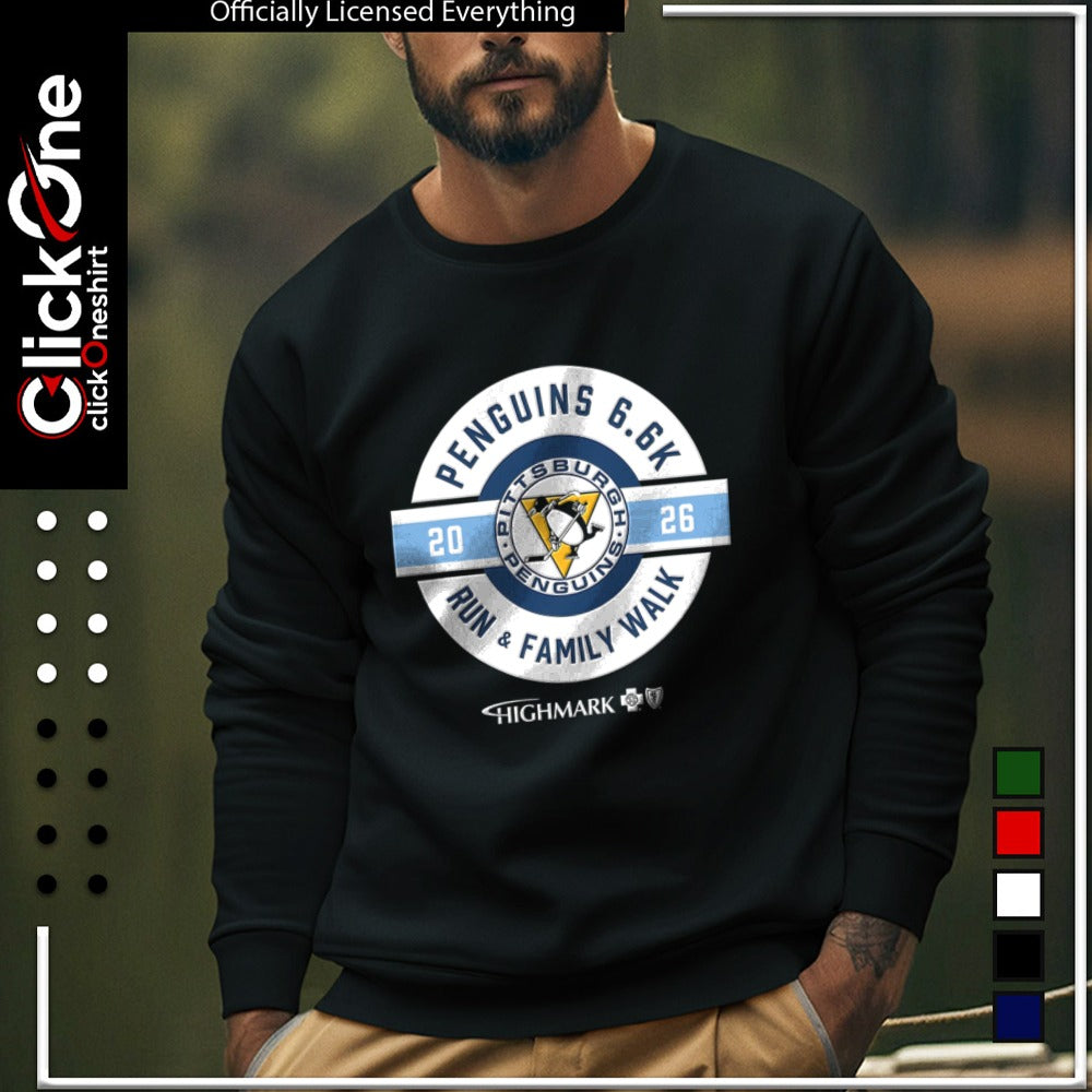 Pittsburgh Penguins 20 26 Penguins 6.6k Run and Family Walk Highmark shirt
