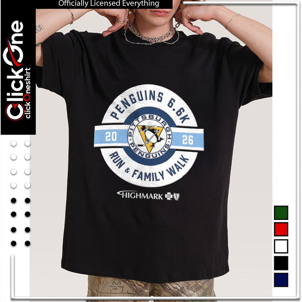 Pittsburgh Penguins 20 26 Penguins 6.6k Run and Family Walk Highmark shirt