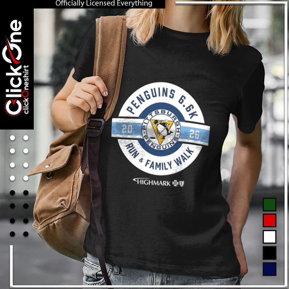 Pittsburgh Penguins 20 26 Penguins 6.6k Run and Family Walk Highmark shirt