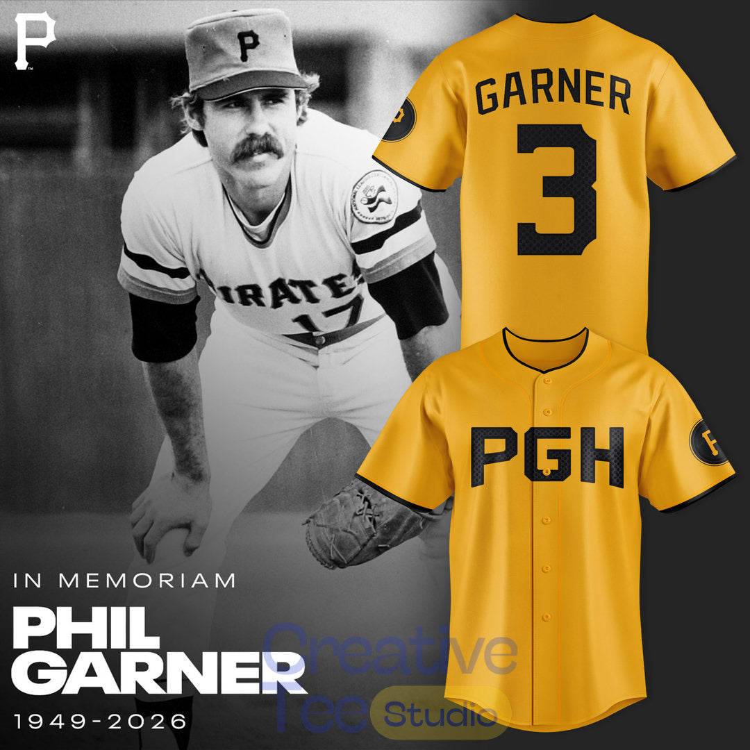 Pittsburgh Pirates In Loving Memory of Phil Garner Tribute Baseball Jersey