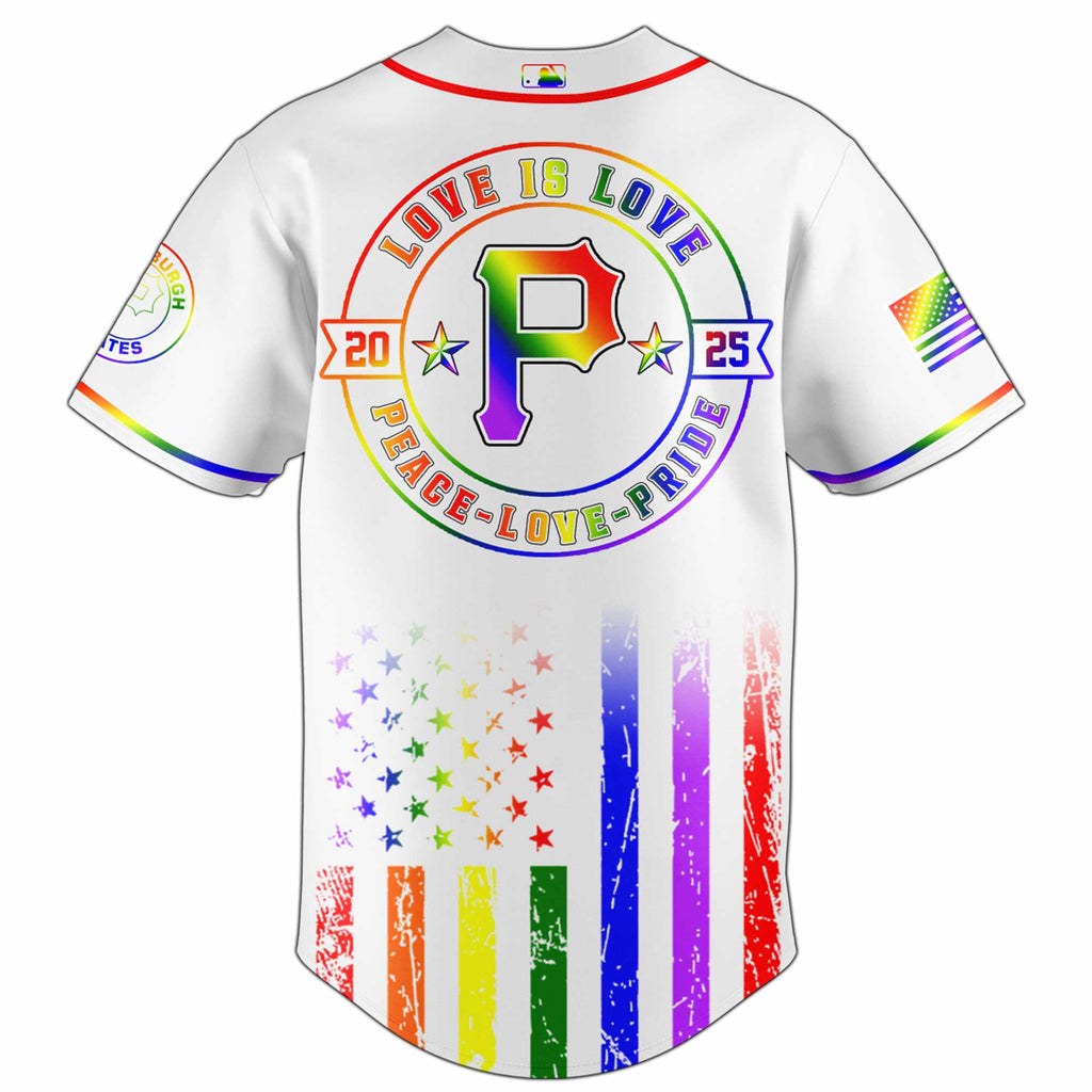 Pittsburgh Pirates Happy Pride Month Baseball Jersey