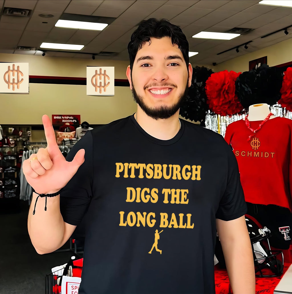 Pittsburgh digs the long ball baseball shirt