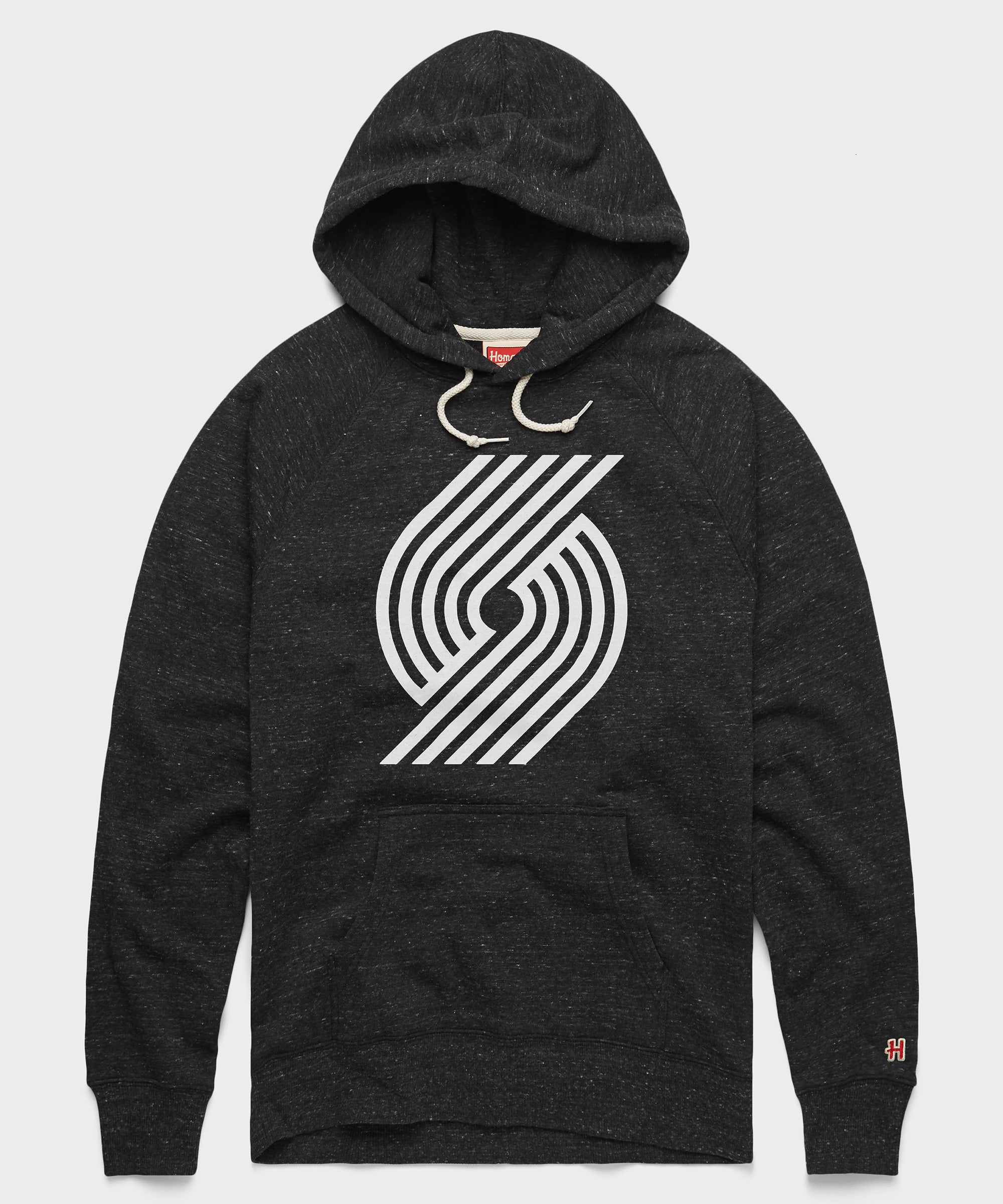 Portland Trail Blazers Blacktop Logo Hoodie