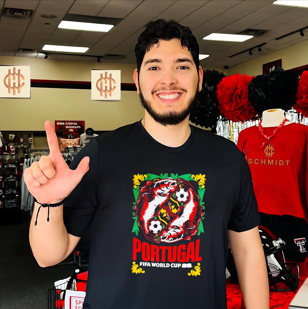 Portugal FIFA World Cup 2026 logo shirt