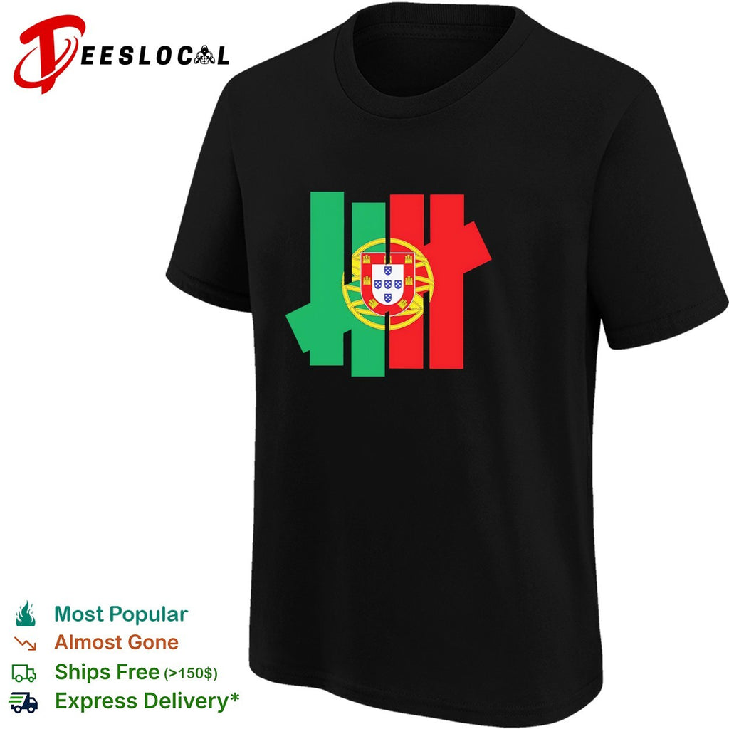Portugal flag coat of arms Undefeated logo shirt