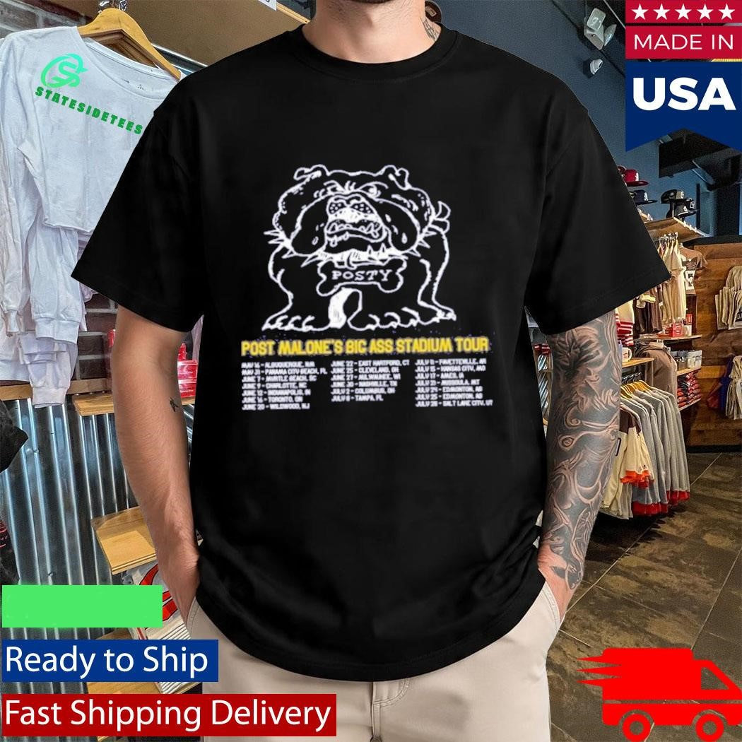 Post Malone Posty Bulldog Shirt