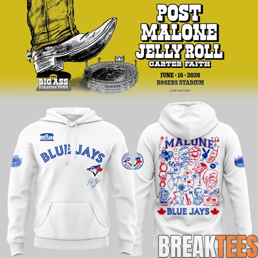 Post Malone The BIG ASS Stadium Tour 2026 At Rogers Stadium Hoodie