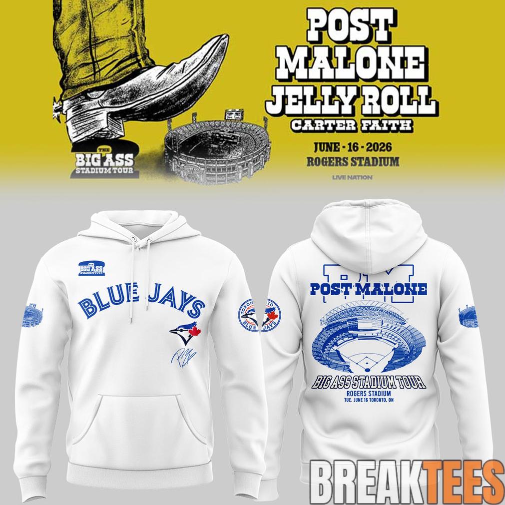 Post Malone The BIG ASS Stadium Tour 2026 At Rogers Stadium Hoodie