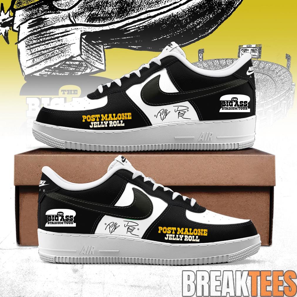 Post Malone The Big Ass Stadium Tour 2026 AF1 Shoes