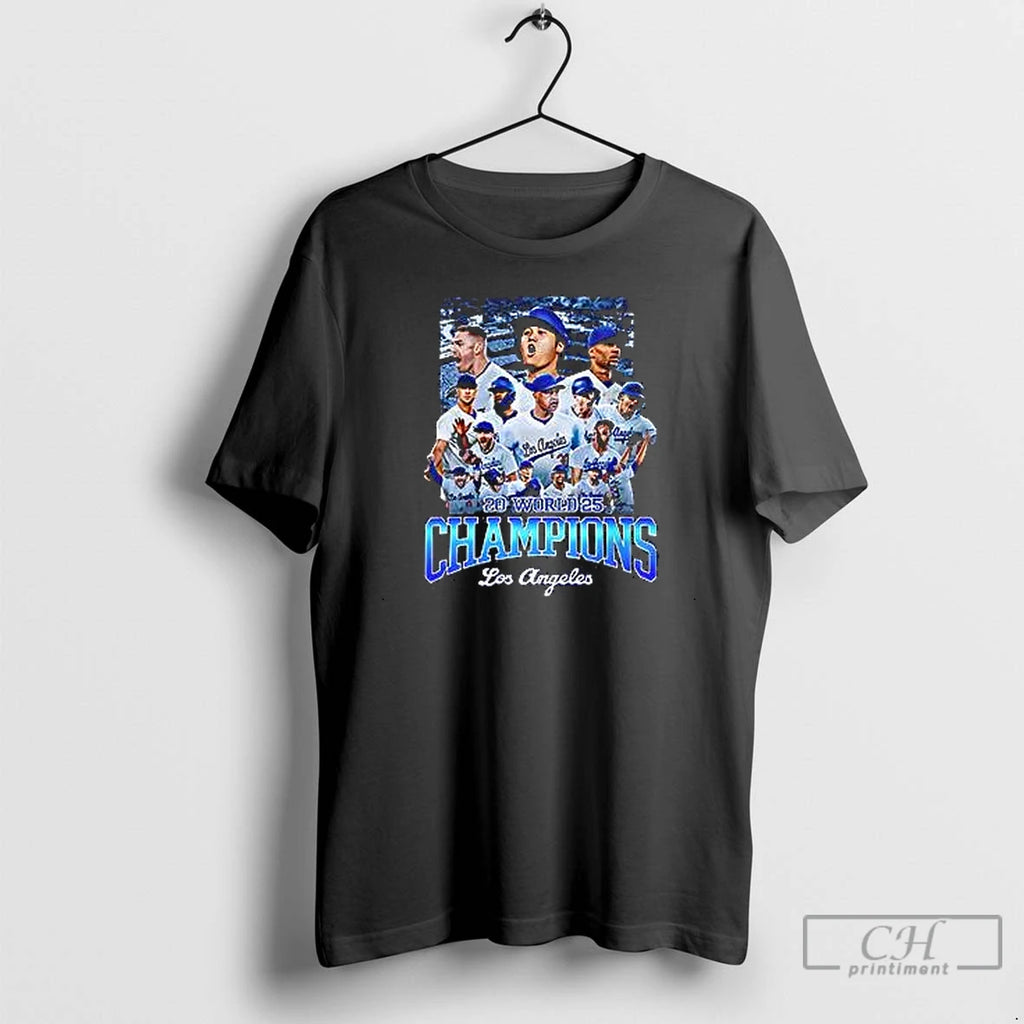 Premium 2025 Champions Los Angeles Dodgers Mens T Shirts Hoodie Sweatshirt | PurePodTees.com