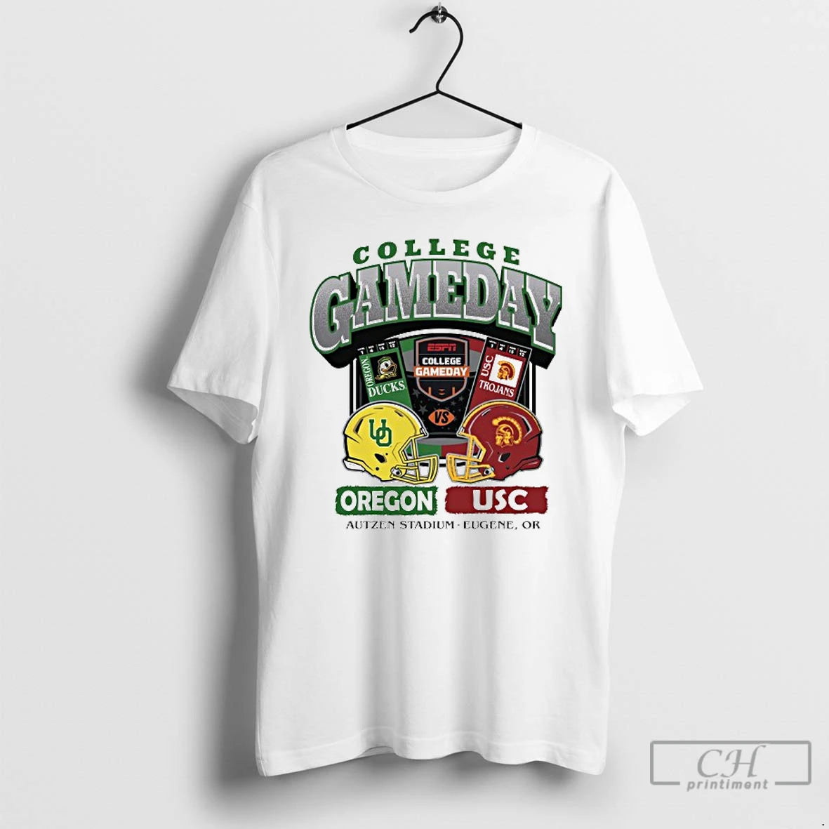 Premium 2025 College Gameday Oregon Vs Usc Football Ticket Shirt Hoodie Sweatshirt | PurePodTees.com