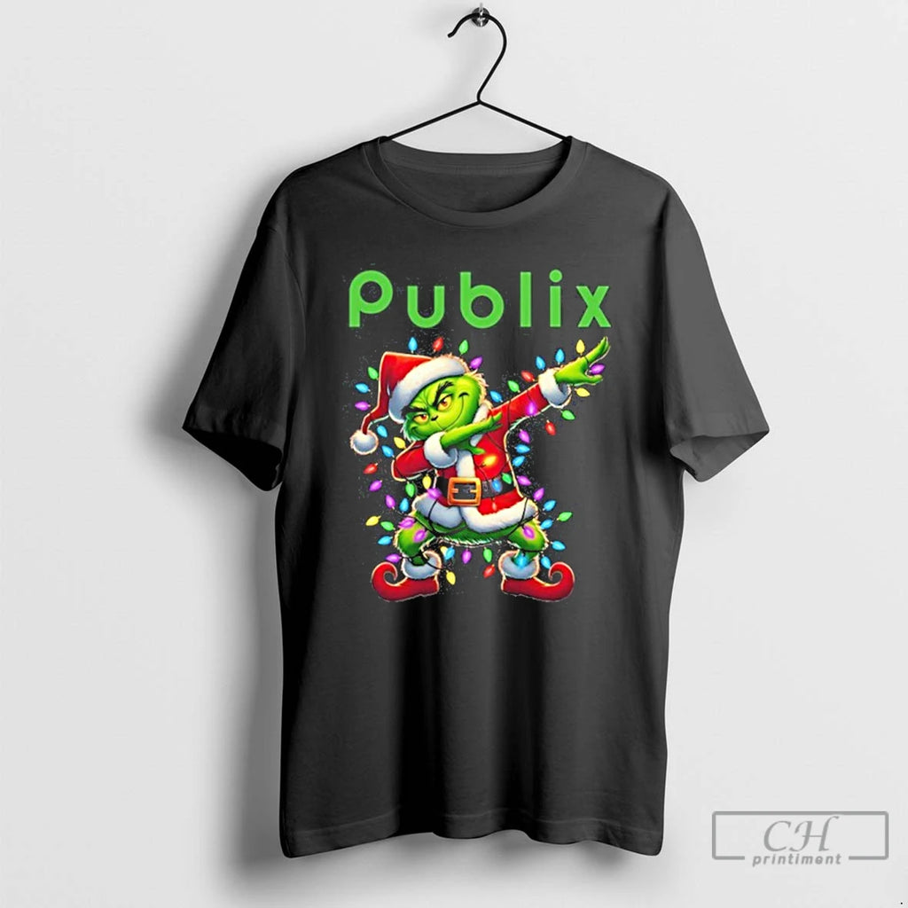 Premium 2025 Publix X Santa Grinch Dabbing Light Shirt Hoodie Sweatshirt | PurePodTees.com