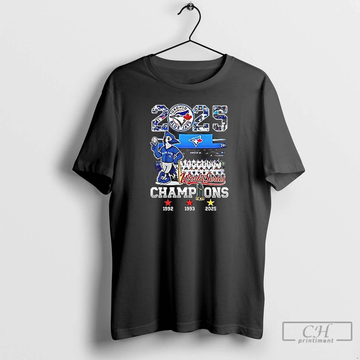 Premium 2025 Toronto Blue Jays World Series Champions Mascot T Shirts Hoodie Sweatshirt | PurePodTees.com