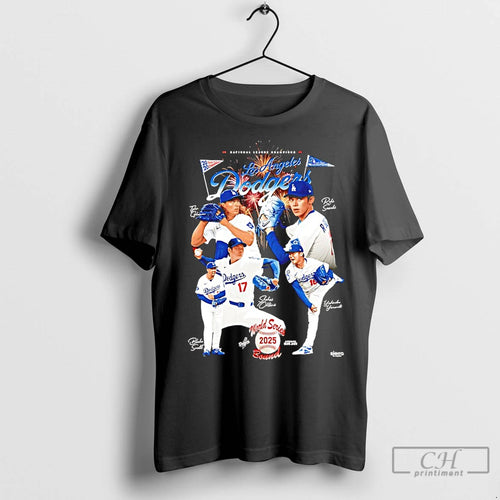 Premium 2025 World Champions Los Angeles Dodgers Signatures Graphic Shirt Hoodie Sweatshirt | PurePodTees.com