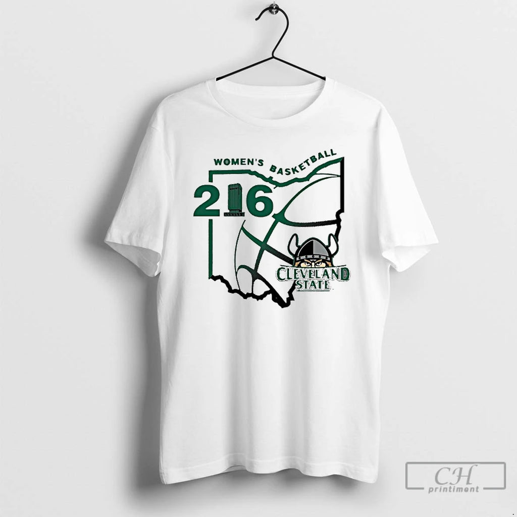 Premium 216 State Cleveland State Vikings Womens Basketball Shirt Hoodie Sweatshirt | PurePodTees.com