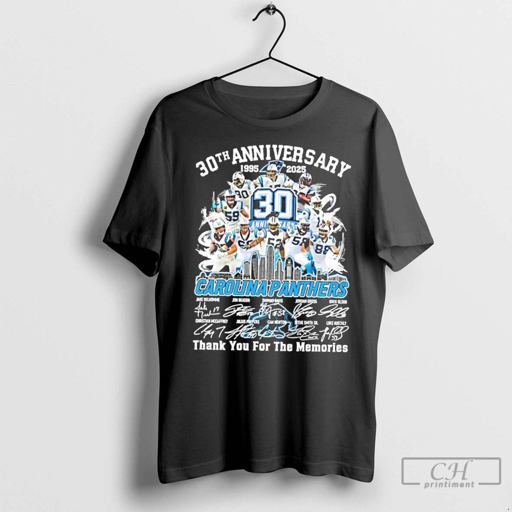Premium 30th Anniversary 1995 2025 Carolina Panthers Legends Thank You For The Memories Shirt Hoodie Sweatshirt