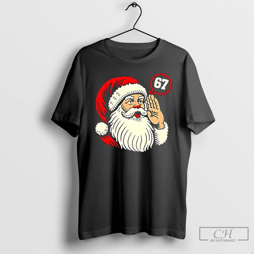 Premium 67 Christmas Six Seven Meme Brainrot Santa Claus Shirt Hoodie Sweatshirt | PurePodTees.com