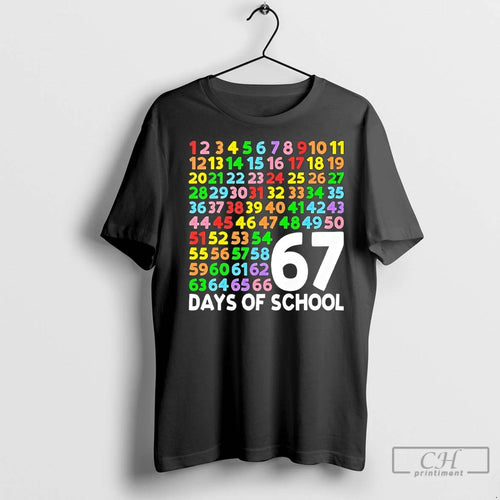 Premium 67 Days Of School Six Seven Meme Shirt Hoodie Sweatshirt | PurePodTees.com