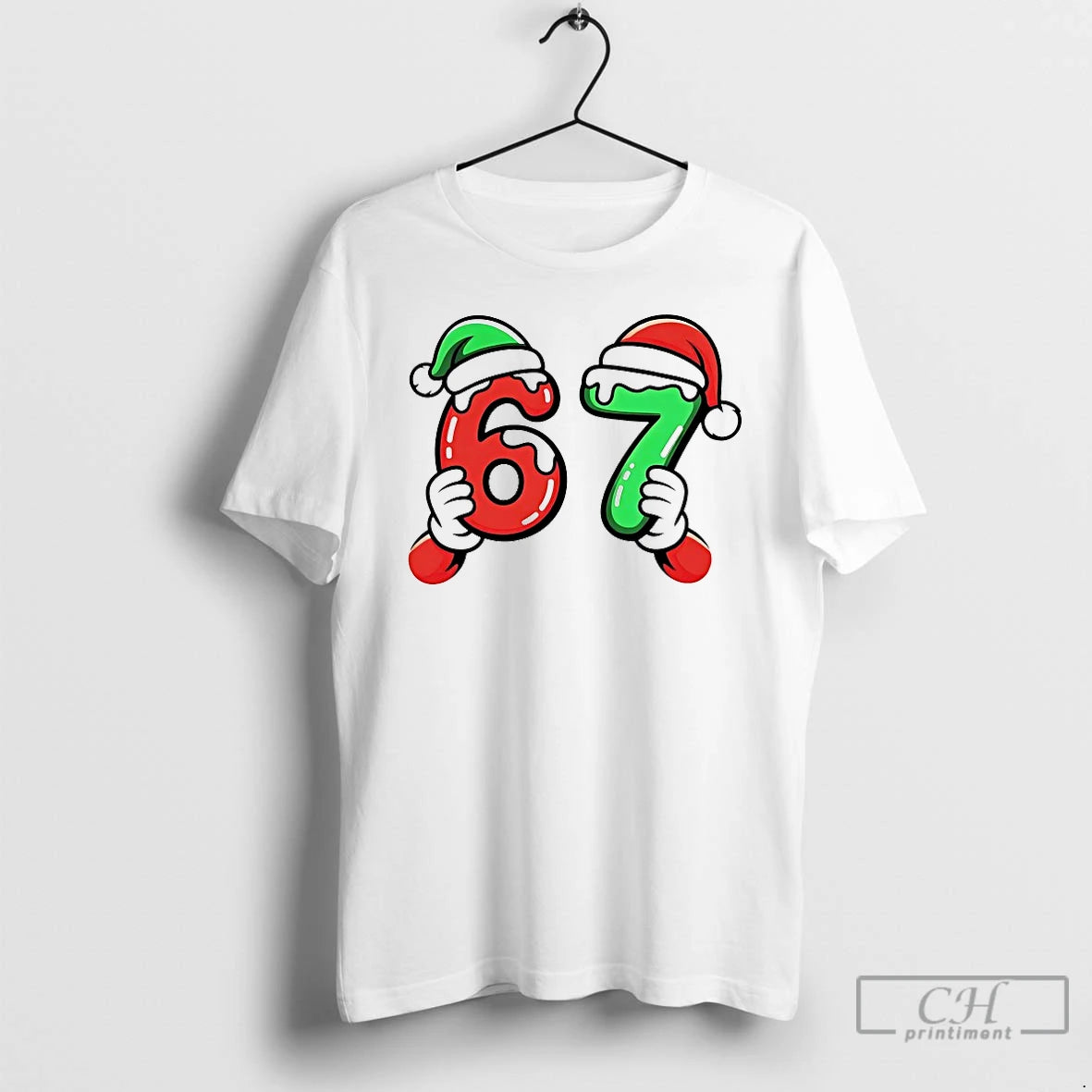 Premium 67 Santa Hands Christmas T Shirts Hoodie Sweatshirt | PurePodTees.com