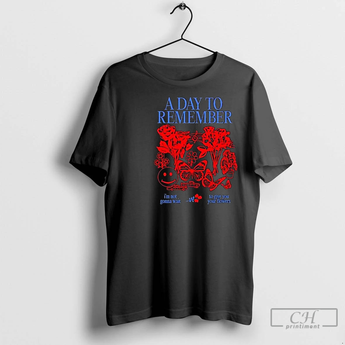 Premium A Day To Remember Flowers Circle Black Shirt Hoodie Sweatshirt | PurePodTees.com