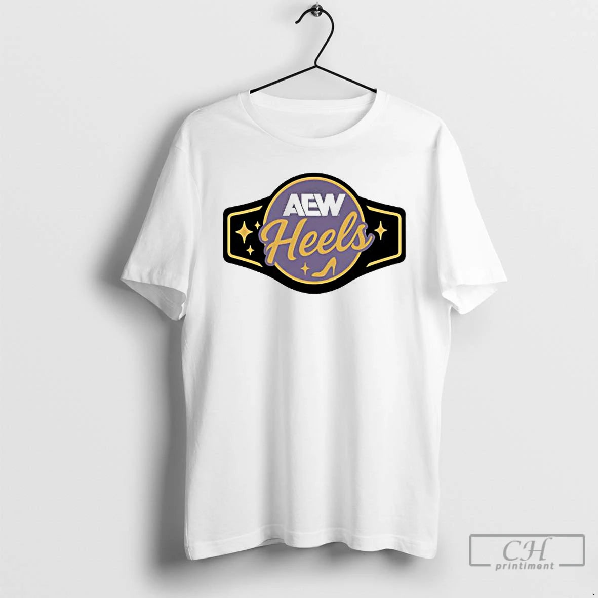Premium Aew Heels Belt 2025 Logo T Shirts Hoodie Sweatshirt | PurePodTees.com