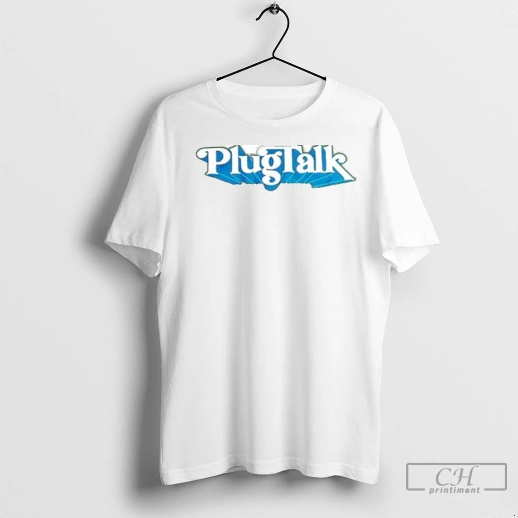 Premium Adam22 Wearing Plugtalk Circle White Shirt Hoodie Sweatshirt | PurePodTees.com