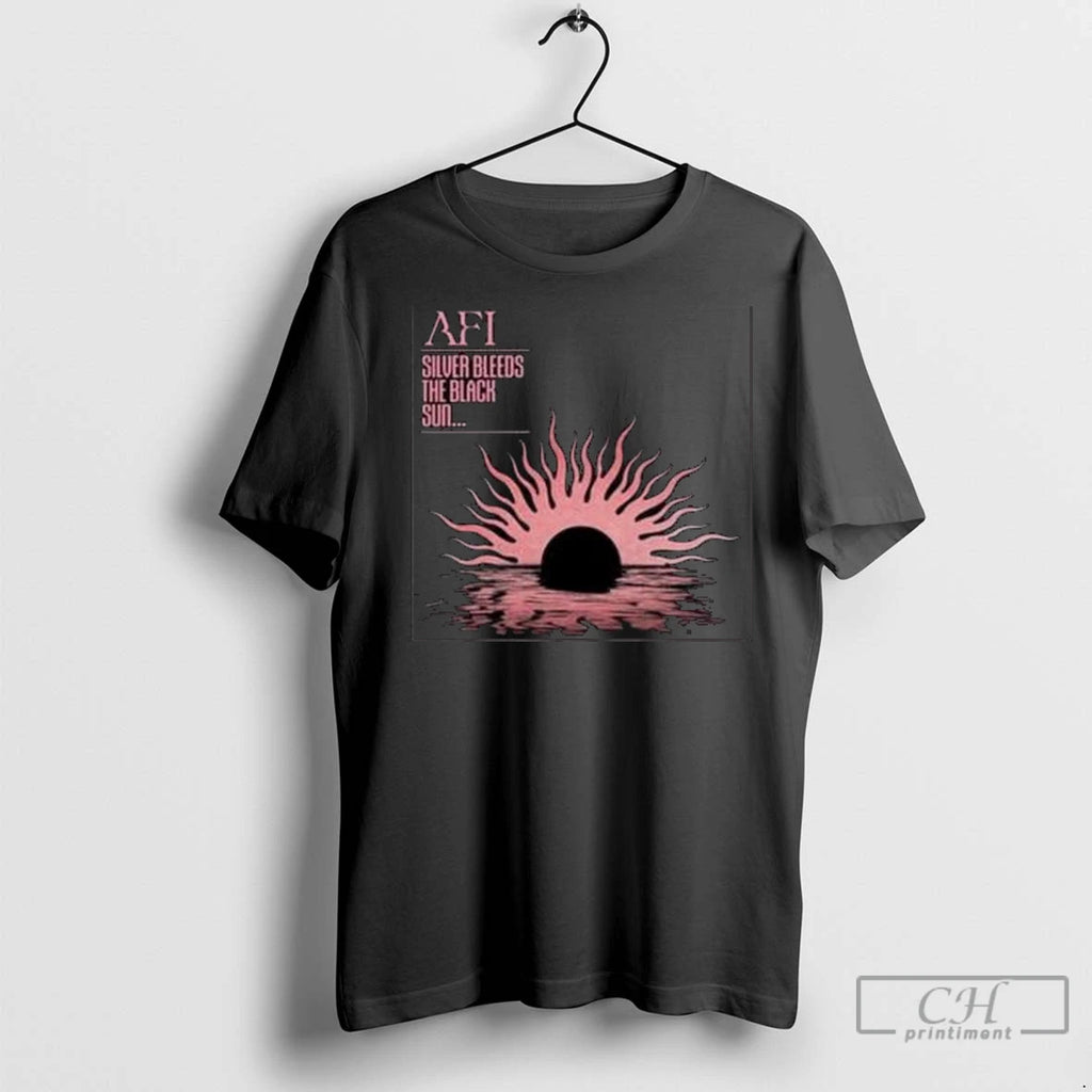 Premium Afi Silver Bleeds The Black Sun Circle Black Shirt Hoodie Sweatshirt | PurePodTees.com