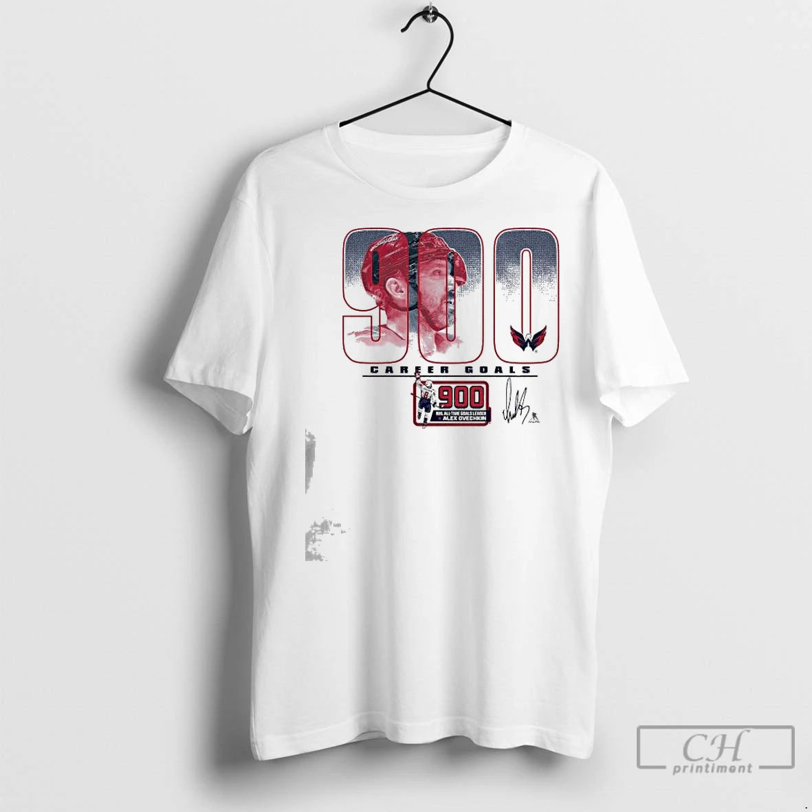 Premium Alexander Ovechkin Washington Capitals 900th Career Goal Shirt Hoodie Sweatshirt | PurePodTees.com