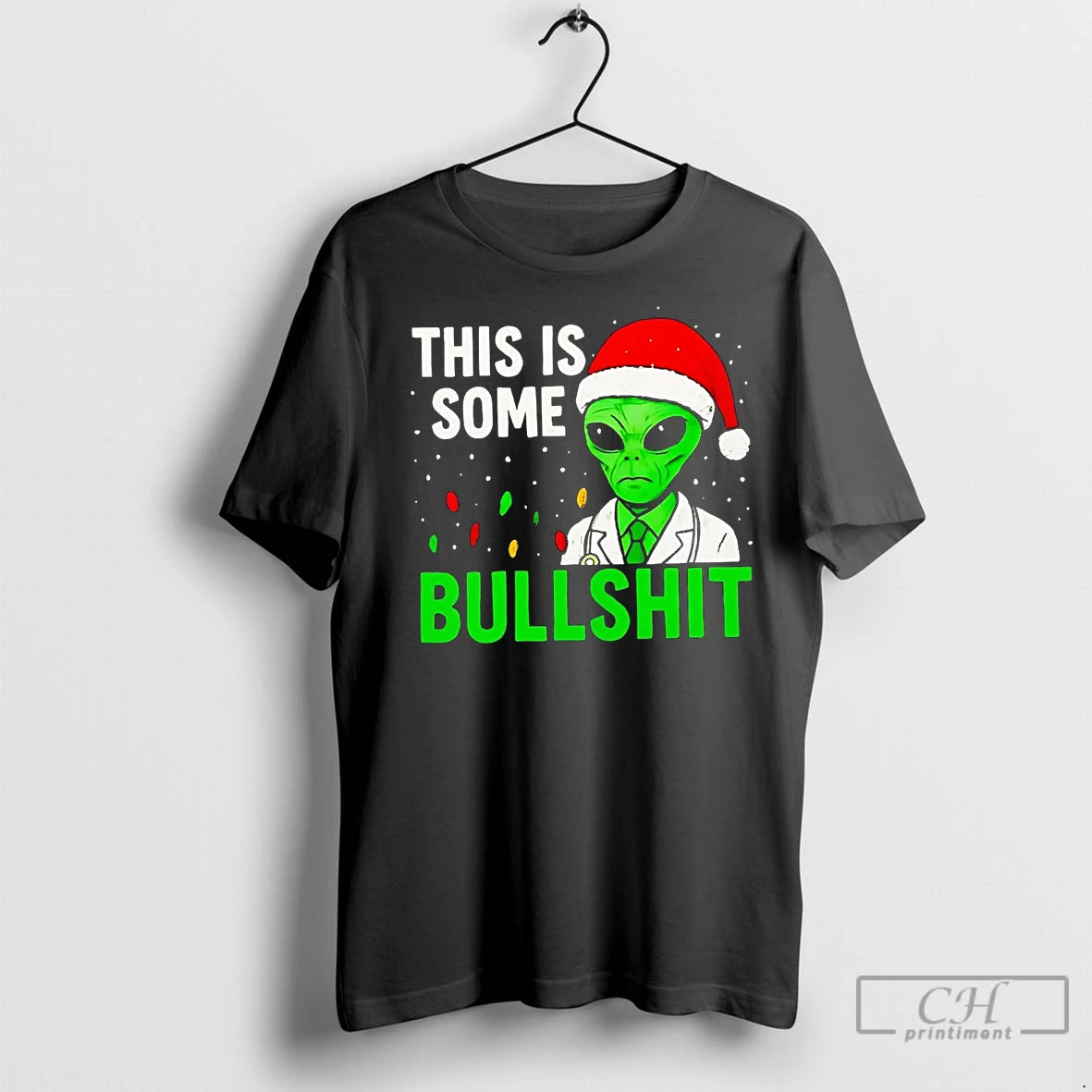 Premium Alien This Is Some Bullshit Christmas Shirt Hoodie Sweatshirt | PurePodTees.com