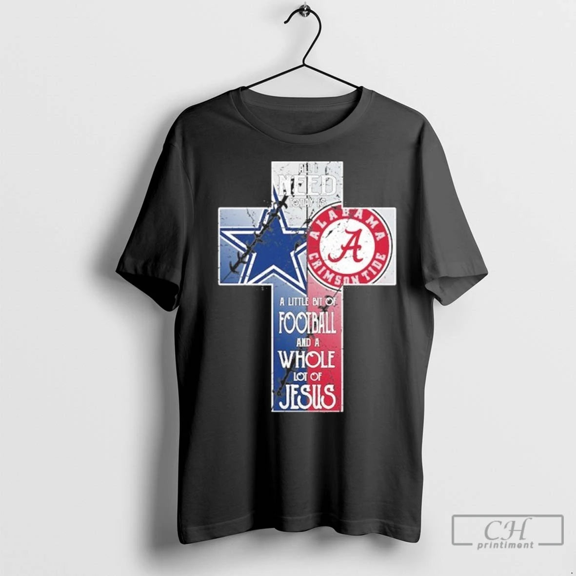 Premium All I Need Today Is A Little Bit Of Cowboys And Crimson Tide And Shirt Hoodie Sweatshirt | PurePodTees.com