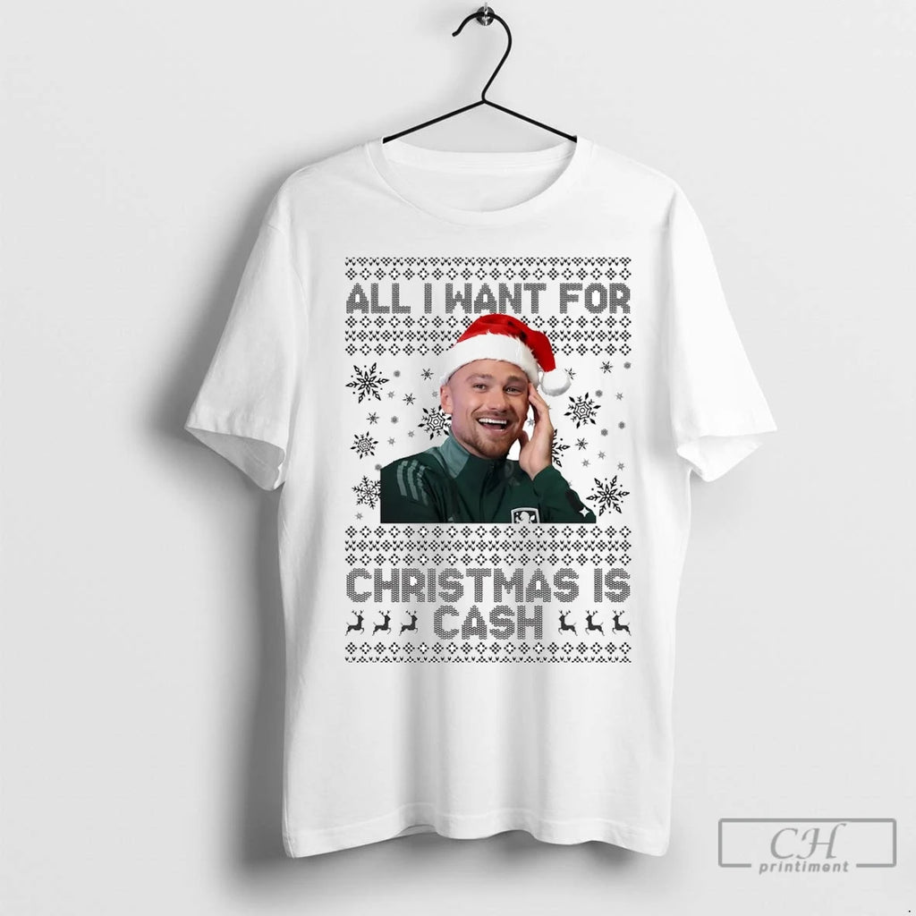 Premium All I Want For Christmas Is Matty Cash Shirt Hoodie Sweatshirt | PurePodTees.com