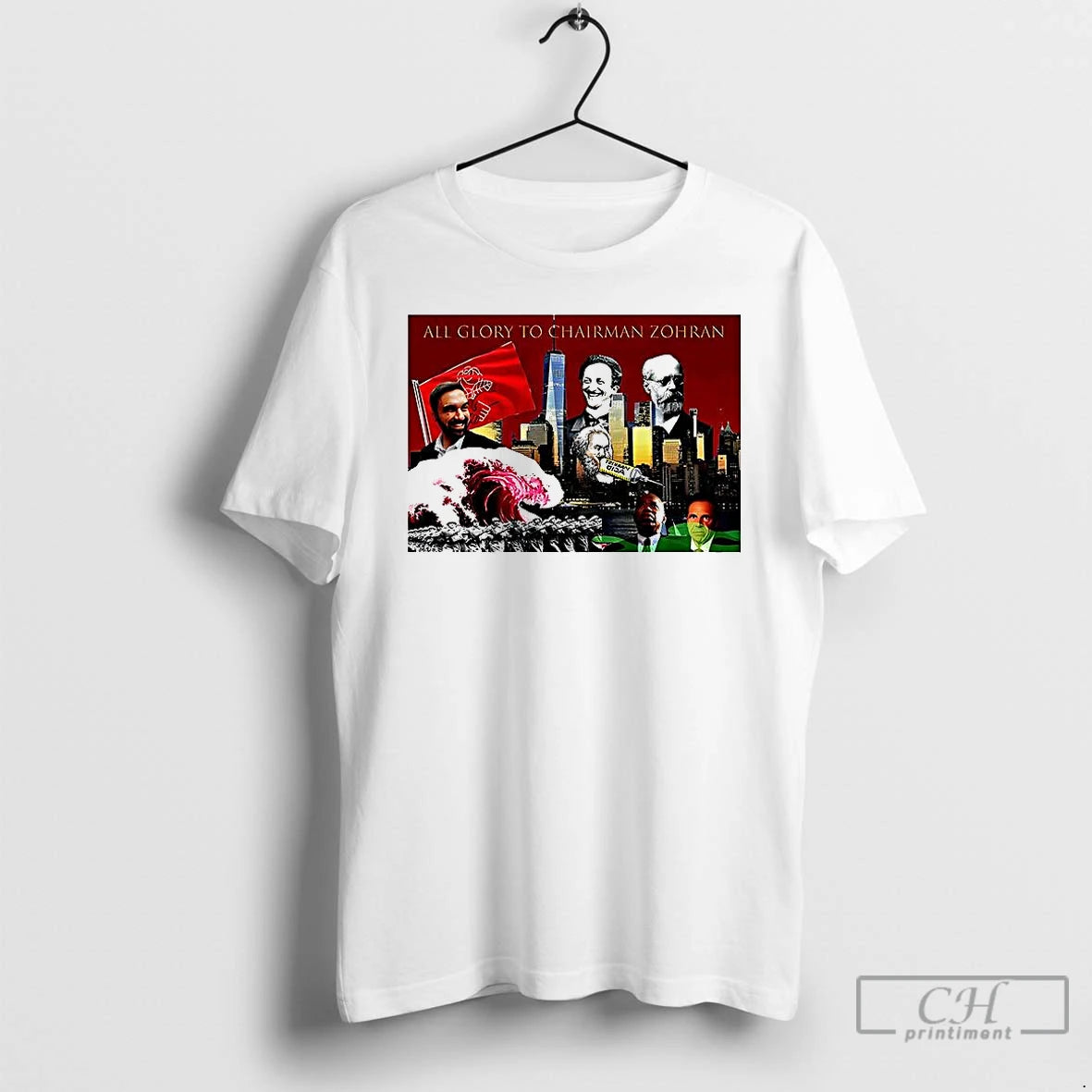 Premium All Glory To Chairman Zohran T Shirts Hoodie Sweatshirt | PurePodTees.com