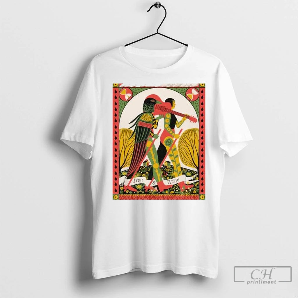 Premium Ambientinks Iron And Wine X Sonia Pulido Tarot Circle White Shirt Hoodie Sweatshirt | PurePodTees.com