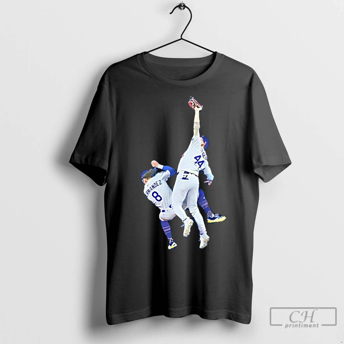 Premium Andy Pages Hitting Kike Hernandez Los Angeles Dodgers Shirt Hoodie Sweatshirt | PurePodTees.com
