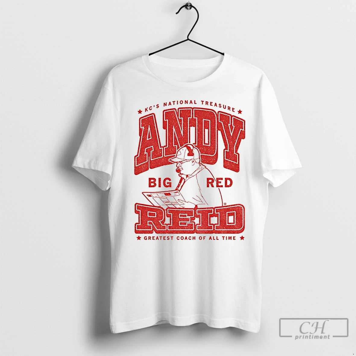 Premium Andy Reid Kansas City Chiefs National Treasure Greatest Coach Of All Time Big Red Shirt Hoodie Sweatshirt