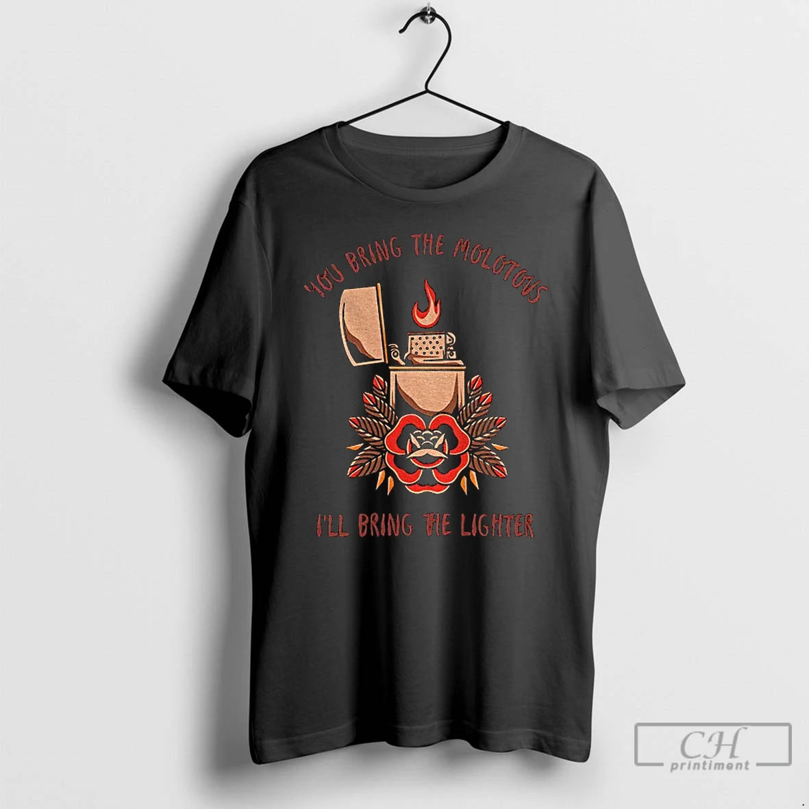 Premium Antifa You Bring The Molotovs Ill Bring The Lighter T Shirts Hoodie Sweatshirt | PurePodTees.com