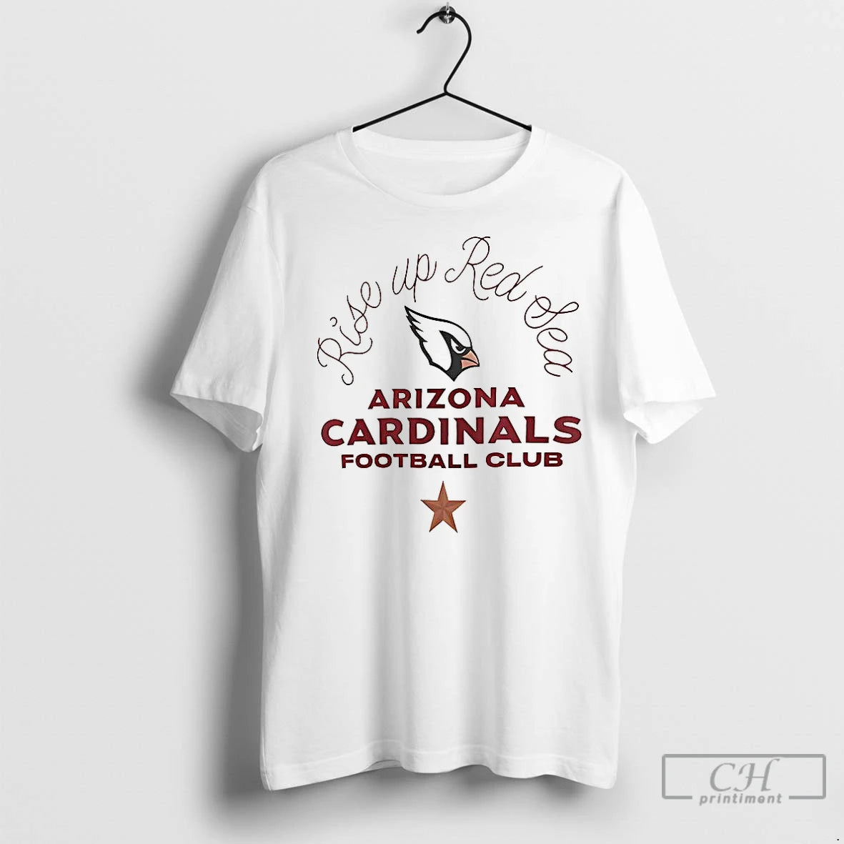 Premium Arizona Cardinals Football Clubs Rise Up Red Sea Shirt Hoodie Sweatshirt | PurePodTees.com
