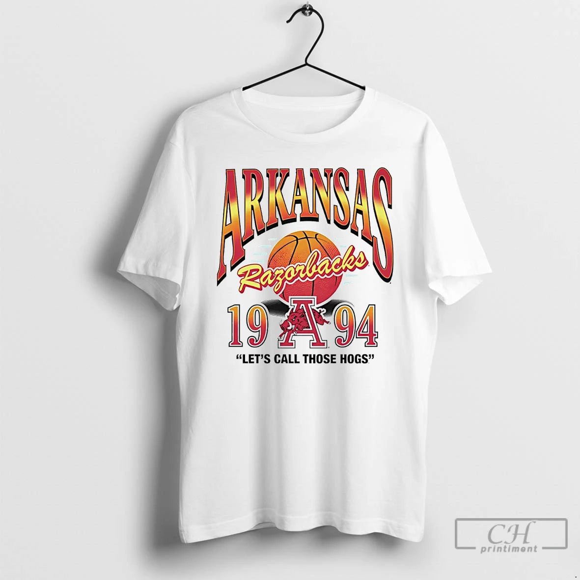 Premium Arkansas Razorbacks 1994 Lets Call Those Hogs T Shirts Hoodie Sweatshirt | PurePodTees.com