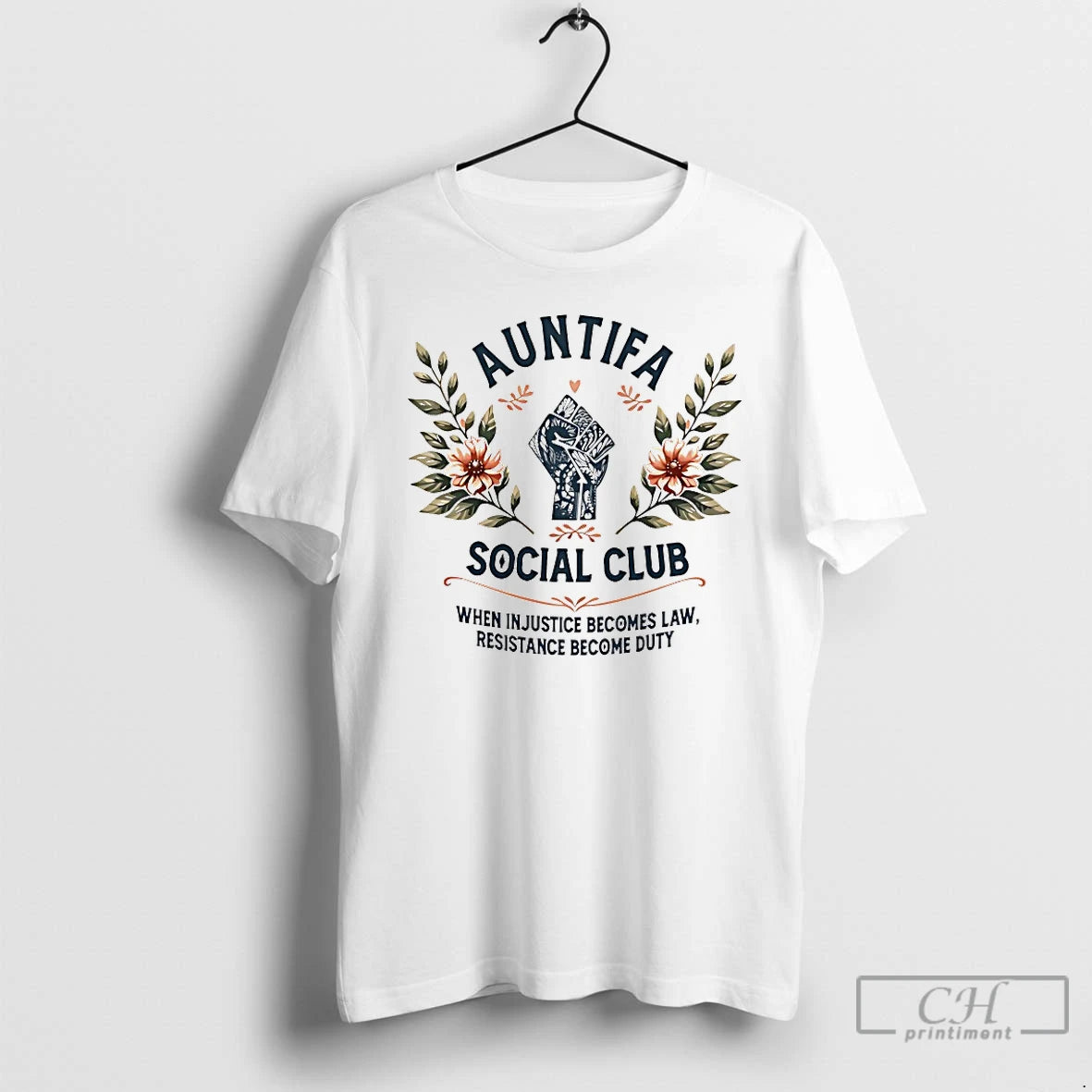 Premium Auntifa Social Club When In Justice Becomes Law Resistance Become Duty T Shirts Hoodie Sweatshirt | PurePodTees.com