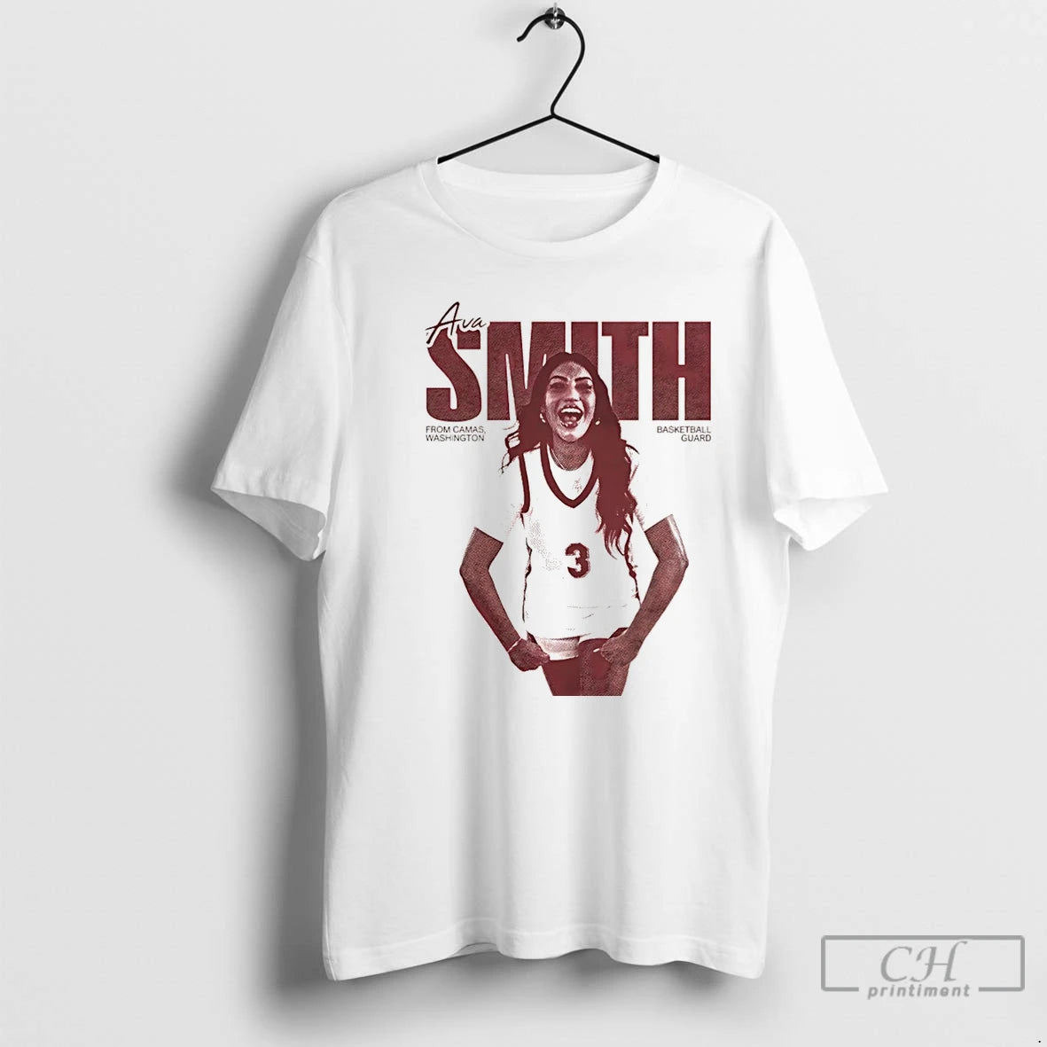 Premium Ava Smith From Camas Washington Basketball Guard Vintage Christmas T Shirts Hoodie Sweatshirt | PurePodTees.com