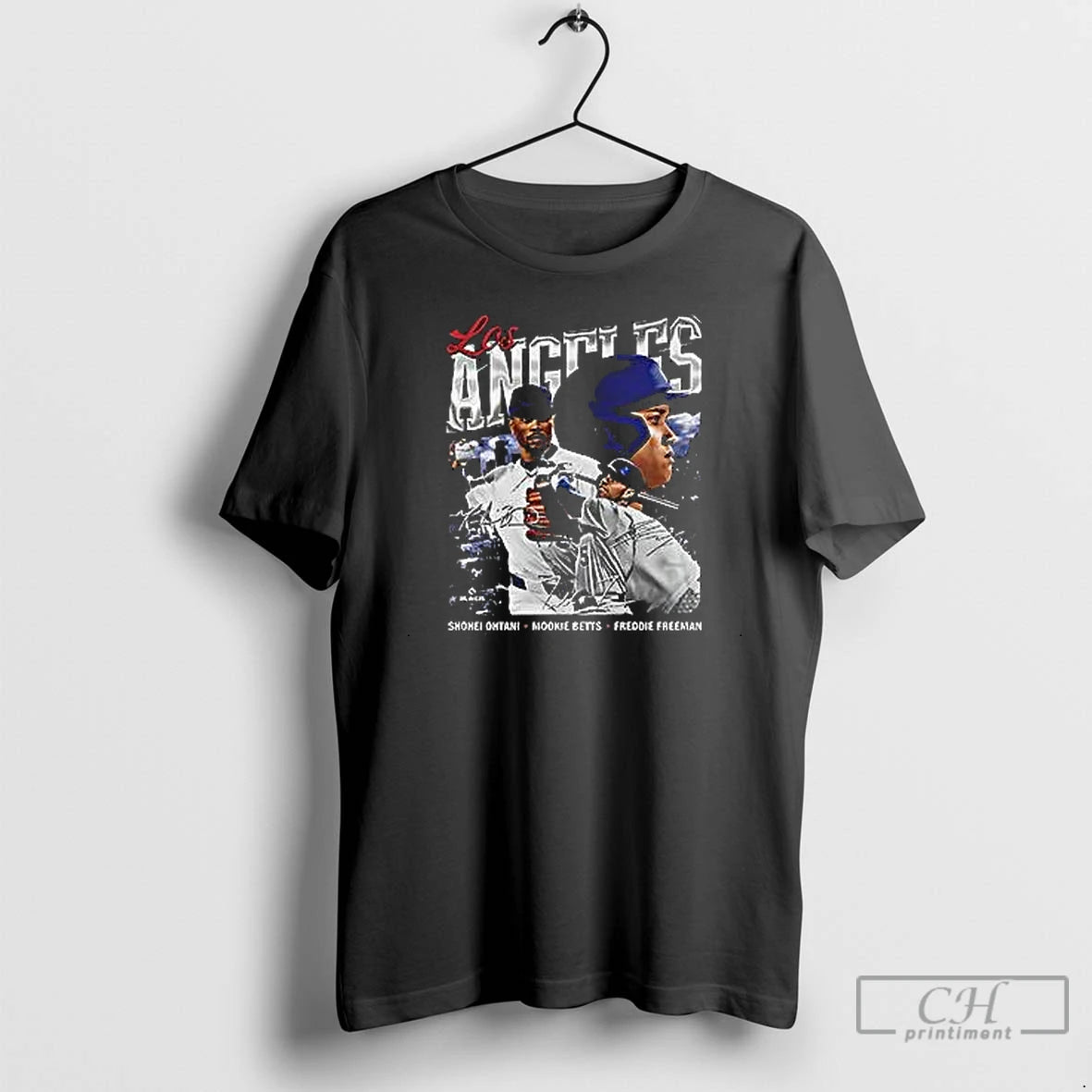 Premium Awesome Shohei Ohtani Mookie Betts Freddie Freeman Los Angeles Dodgers Retro T Shirts Hoodie Sweatshirt