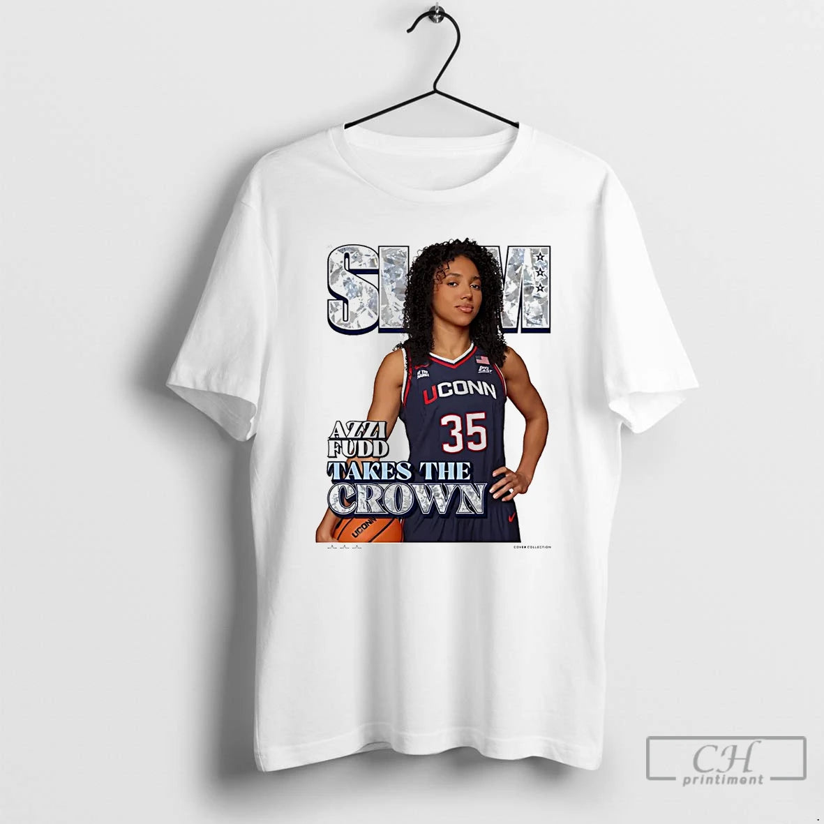 Premium Azzi Fudd Takes The Crown Uconn Huskies T Shirts Hoodie Sweatshirt | PurePodTees.com
