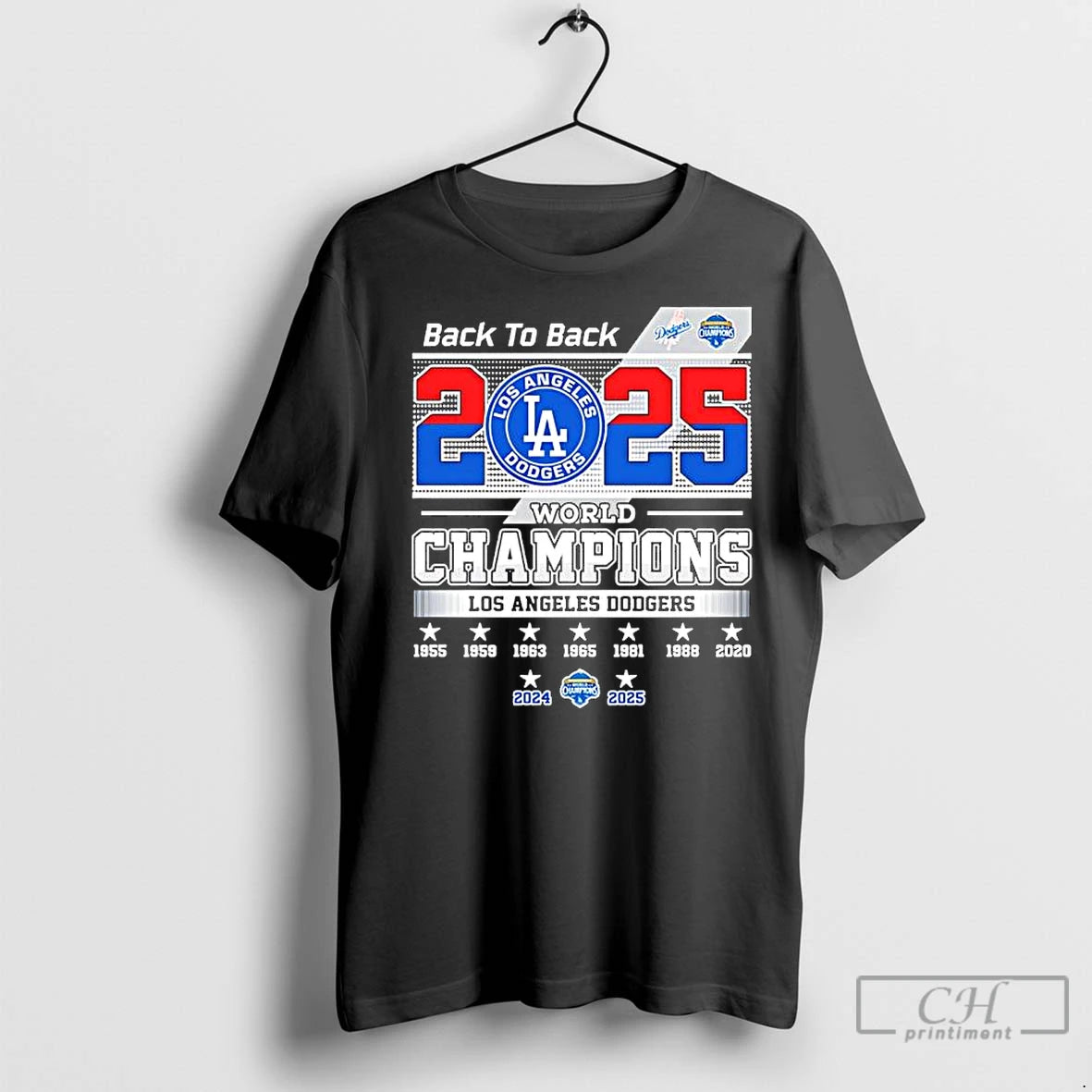 Premium Back To Back 2025 World Series Champions La Dodgers Shirt Hoodie Sweatshirt | PurePodTees.com