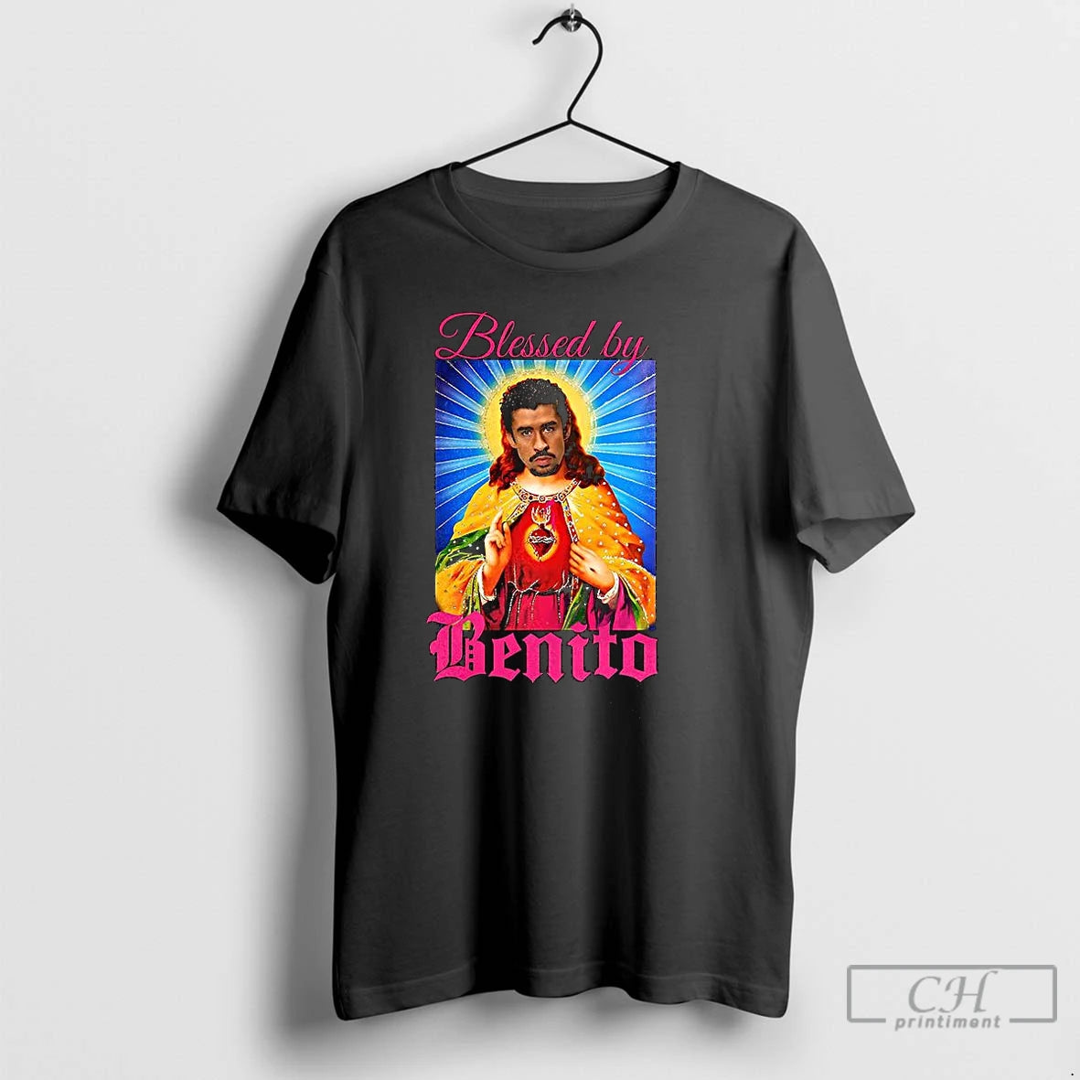 Premium Bad Blessed By Benito Parody T Shirts Hoodie Sweatshirt | PurePodTees.com