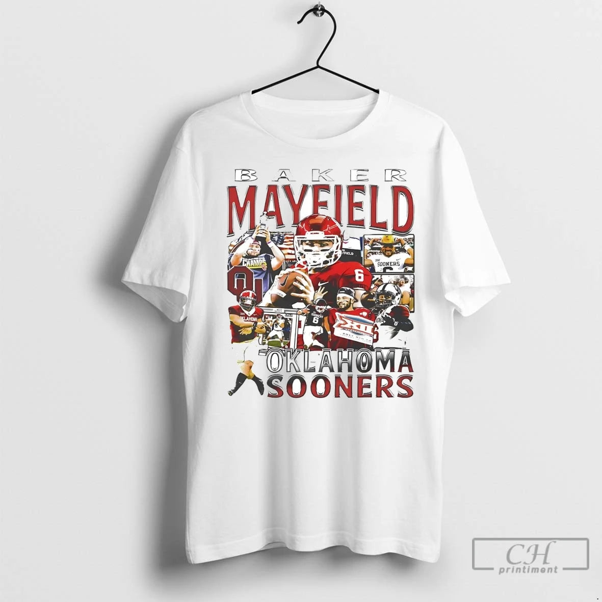 Premium Baker Mayfield Picture Collage Oklahoma Sooners Shirt Hoodie Sweatshirt | PurePodTees.com