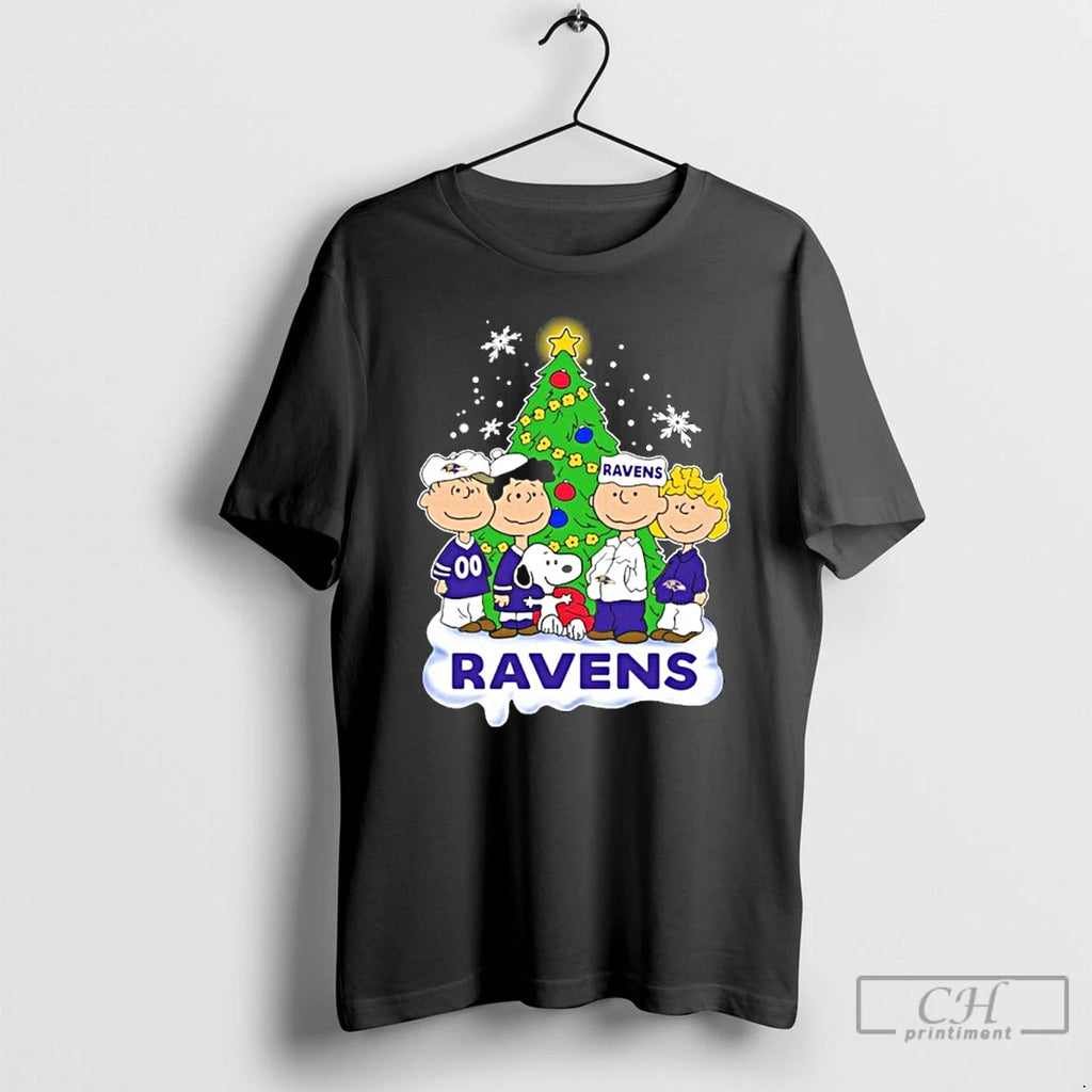 Premium Baltimore Ravens X The Peanuts Christmas 2025 Shirt Hoodie Sweatshirt | PurePodTees.com