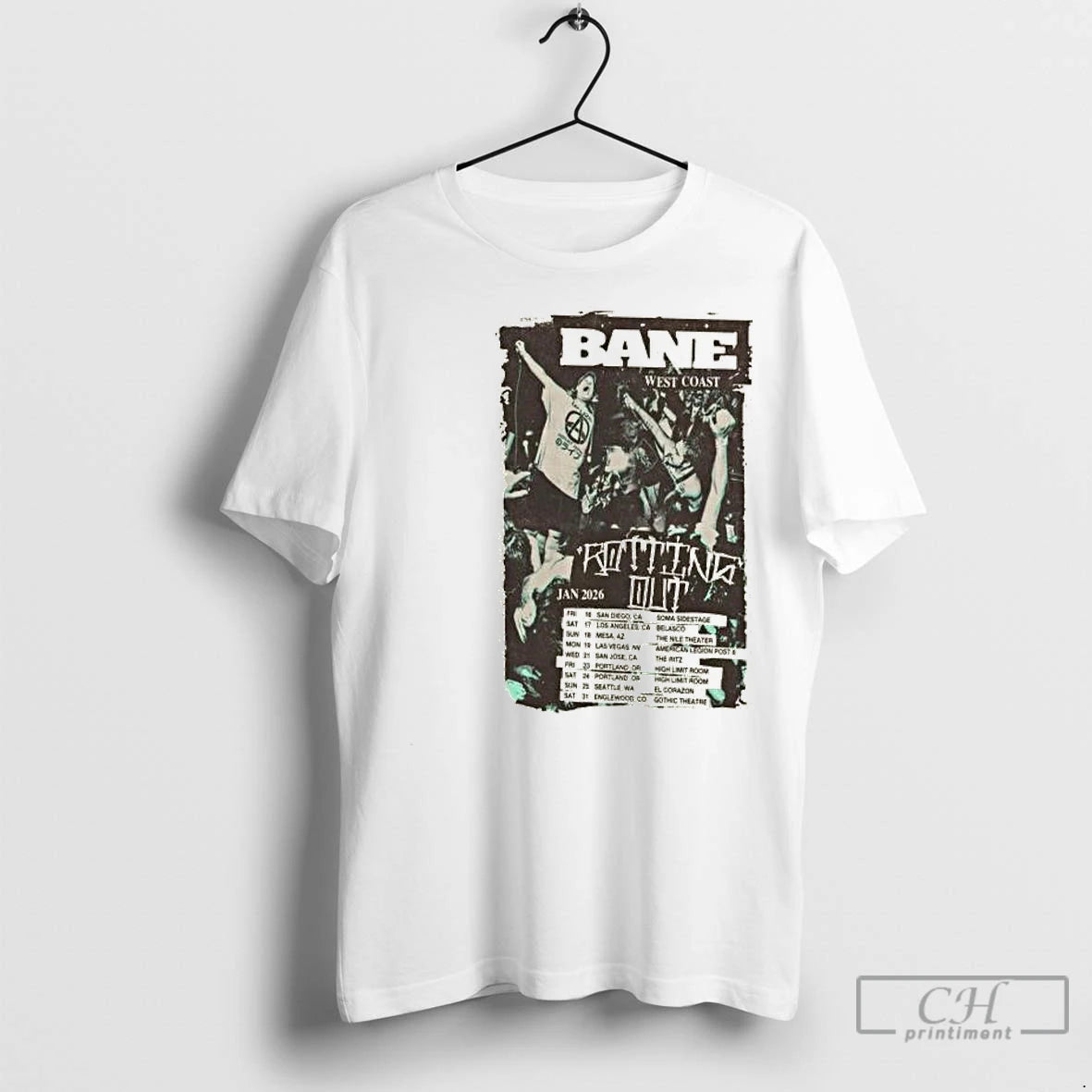 Premium Bane West Coast January 2026 Circle White Shirt Hoodie Sweatshirt | PurePodTees.com