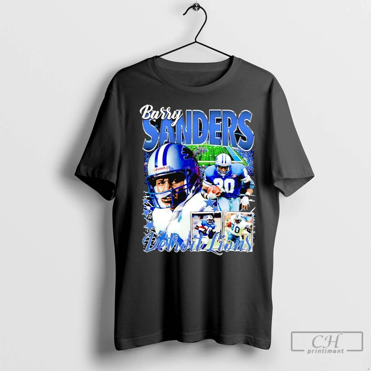 Premium Barry Sanders Picture Collage Detroit Lions Shirt Hoodie Sweatshirt | PurePodTees.com