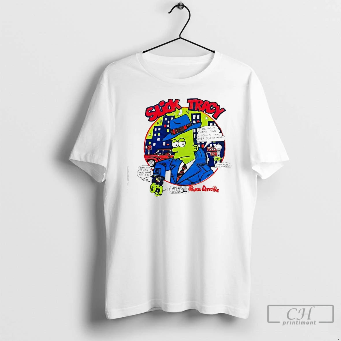 Premium Bart Simpson Slick Tracy T Shirts Hoodie Sweatshirt | PurePodTees.com